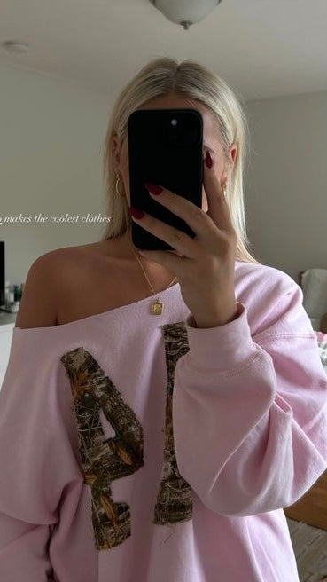 Pink Camo Cozy Crewneck
