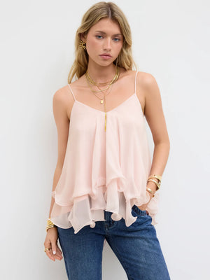 Luxurious Ruffle Cami Top