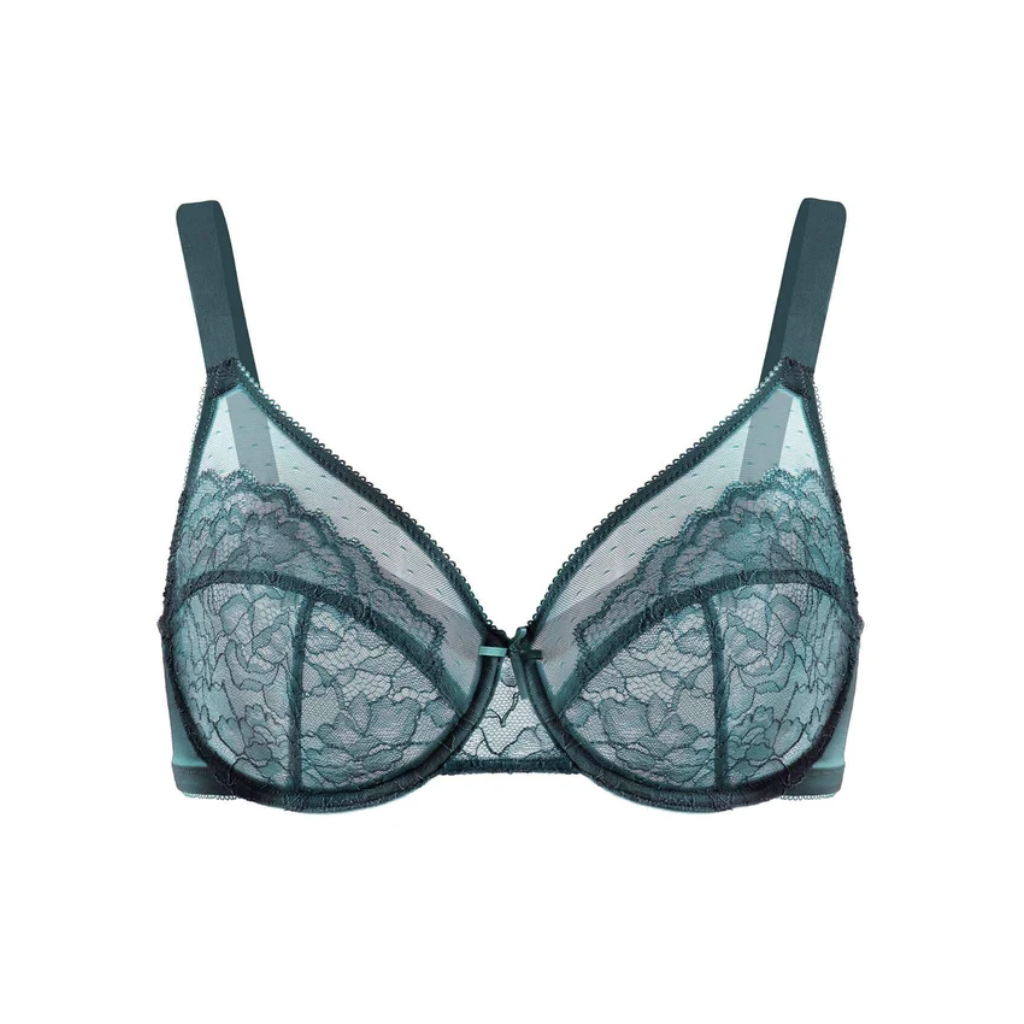 Lace Elegance Minimizer Bra Set