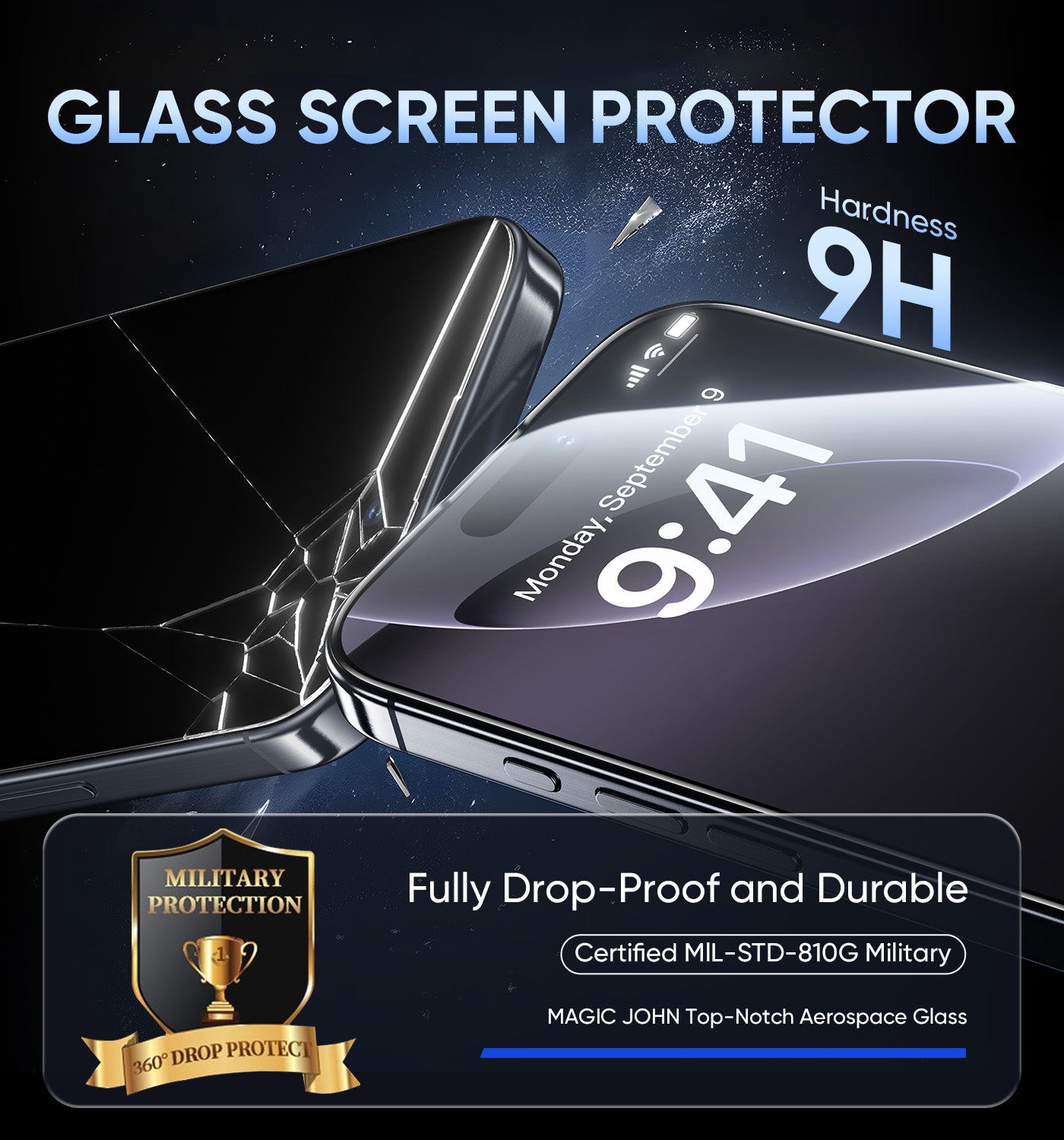 Altura™ GlassGuard - Dust-Free Shield for iPhone 16 Series