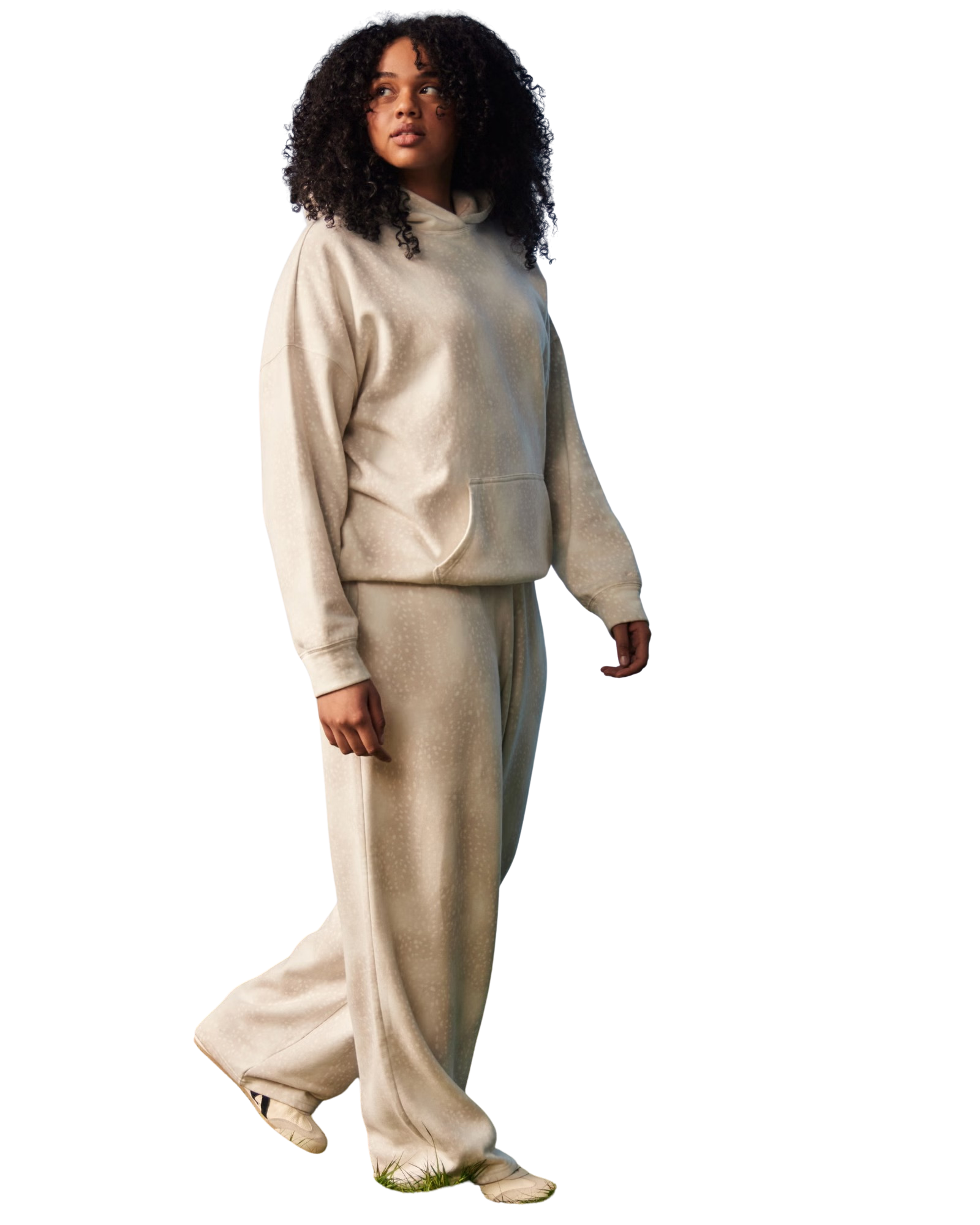 Doe Print Hoodie & Pants Set