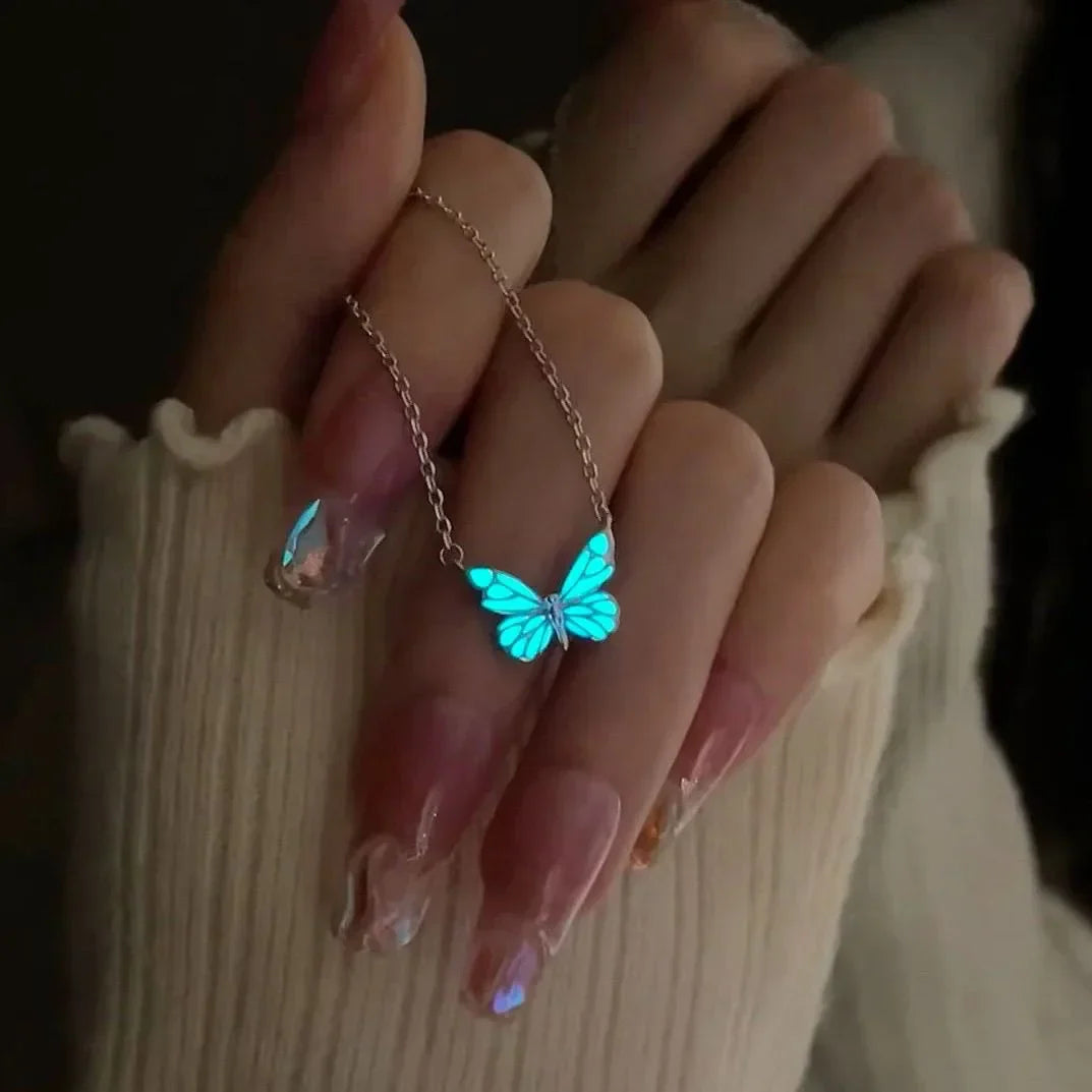 Luminous Radiance Butterfly Necklace