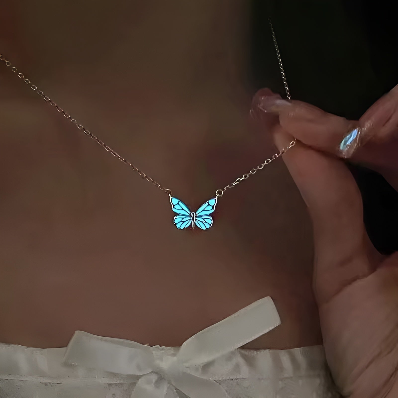 Luminous Radiance Butterfly Necklace