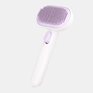aumuca Self Cleaning Slicker Cat Brush with Release Button, Cat Brushes for Indoor Cats Shedding, Cat Brush for Long or Short Haired Cats, Cat Grooming Tool